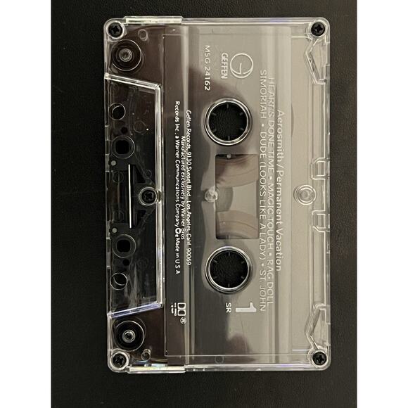 Aerosmith Permanent Vacation Cassette Tape 1987 - Picture 4 of 4